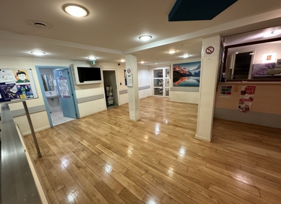 Parket tijdens renovatie