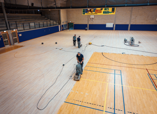 Renovatie parket sportvloer